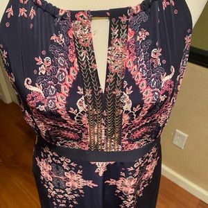 NWT Inc International Concepts maxi dress with bling